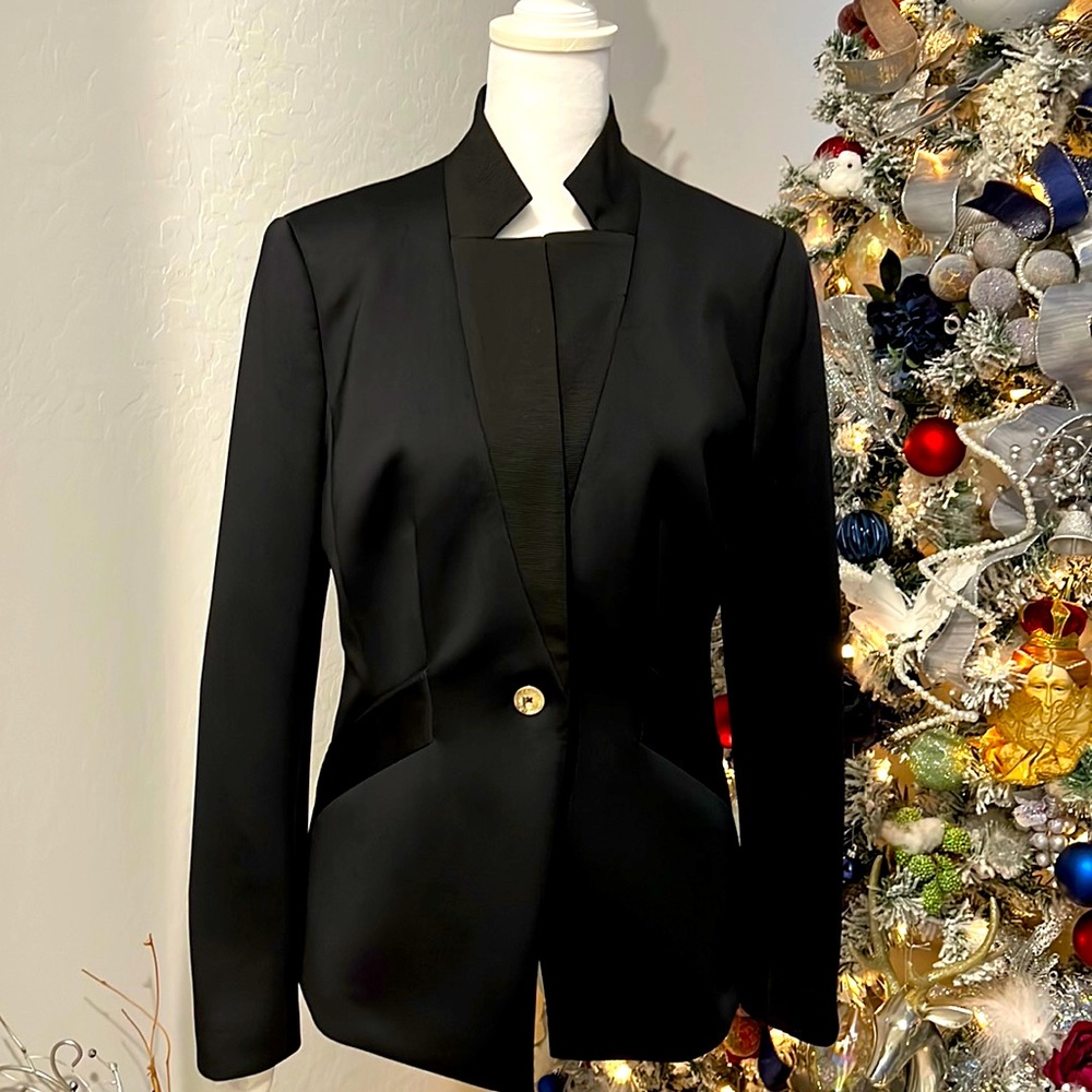 TED BAKER,BLACK TUXEDO STYLE JACKET
